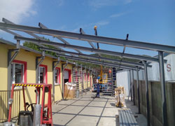 Oceľové prestrešenie